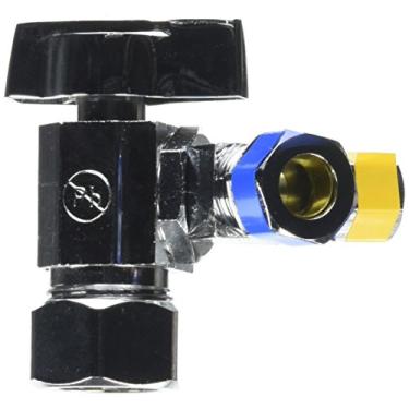 Imagem de LASCO 06-9321 Quarter Turn 3-Way Valve, 1/2-Inch Iron Pipe Inlet X 3/8-Inch Compression Outlet X 3/8-Inch Compression Outlet, Chrome