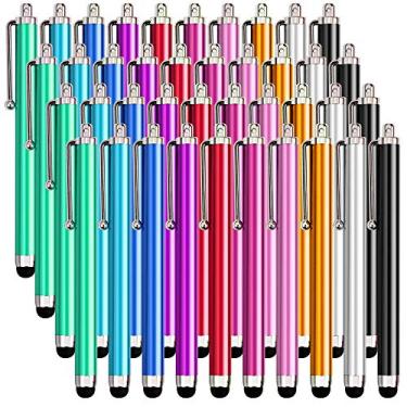 Imagem de Caneta Stylus XMONKEY para tela sensível ao toque, 40 peças, compatível com iPad, iPhone, smartphone e tablet com tela sensível ao toque capacitiva