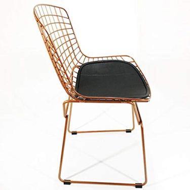 Imagem de Cadeira BERTOIA cobre assento preto - Poltronas do Sul