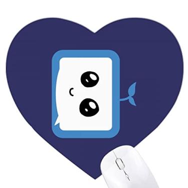 Imagem de Saplings Sle Small TV Face Original Heart Mousepad Tapete de borracha para escritório
