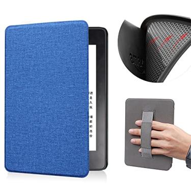 Imagem de Capa de proteção macia TPU de 6 polegadas para Kindle Paperwhite antes de 2018, (Modelo EY21 e DP75SDI) Capa protetora à prova d'água com Auto Wake/Sleep e Hand Strap