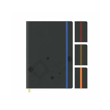 Imagem de Caderneta Média Prime Pautado Capa Dura Preto 13,8 x 20,0cm 96fls Redoma