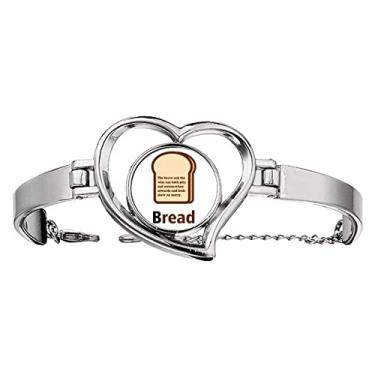 Imagem de N/A N/A Bracelete de fio para joias de coração com parágrafo de pão, medium, metal