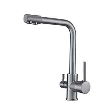 Imagem de Torneira de cozinha com torneira para água potável 360 rotação purificação de água torneira de pia de cozinha água purificada Torneira, escova, China