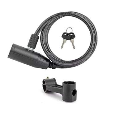 Imagem de Cadeado espiral Zoli p/bicicleta 1mx12mm c/chave e suporte