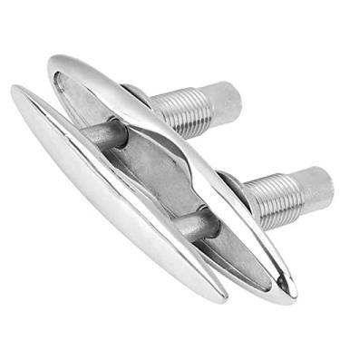 Imagem de 150 mm Barco Navio Ancoragem Dock Limpo Duplo Deck Parafuso Cabo Push-Pull Acessórios de Bollard de Ferragens Marinhas para Barco de Caiaque e Dock Marine Aço Inoxidável