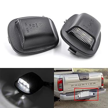 Imagem de Luzes de LED para placa de carro compatíveis com Nissan Xterra 1999-2004, 1998-2004 Nissan Frontier OEM lâmpadas de número de LED 12-SMD branco kit de montagem de etiqueta traseira livre de erros