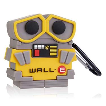 Imagem de Besoar Capa de robô de parede para Airpod 1/2, capa de personagem com desenho fofo de silicone para Airpods, capa protetora exclusiva e estilosa Kawaii, divertida, para meninas, mulheres, meninas