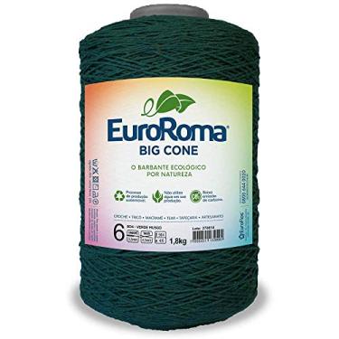 Imagem de Barbante Big Cone Colorido nº6 c/ 1,8kg EuroRoma - Cor 804 Verde Musgo