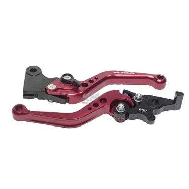 Imagem de Manete Esportivo Regulavel Titan 125/150 / 160 ESD Sport 04/12 / CG 125 ES 00/04 Freio a Disco Vermelho Spencer