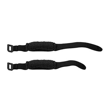 Imagem de Cheerock 2 peças de braçadeira de corda de baixo para guitarra, amortecedor mudo, fita de cobertura de corda de guitarra, alças ajustáveis para mudo de escala acessório para instrumentos musicais