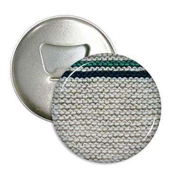 Imagem de Abridor de garrafas abstrato de tecido de malha de linho cinza emblema multifuncional