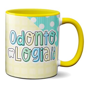 Imagem de Caneca Dentista Profissional Odontologia Profissão Dente (Amarela)