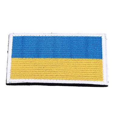 Imagem de Patch de Bandeiras de Países Europeus Patches de Bandeira Nacional Distintivo de Gancho e Laço Nacional Mundial Acessório de Patch Bordado (Ucrânia)