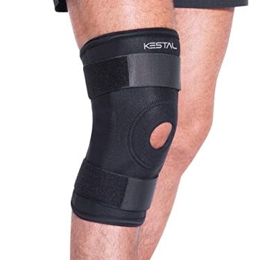Imagem de Joelheira Reforçada Plus Ajustável Ortopédica Saúde Exercício Kestal Ksn067 (UN)