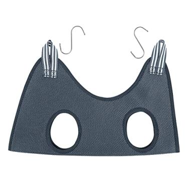 Imagem de Rede de higiene para animais de estimação, bolsa de contenção, espreguiçadeira confortável, suporte para pendurar, respirável, cachorro, para tomar, S cinza