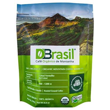 Imagem de Café Dutra D'Brasil Café Orgânico De Montanha Torrado E Moído 250G 100% Arábica Certificado Orgânico Brasil Usda Rainforest
