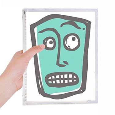 Imagem de Caderno de anotações abstratas Suprised Happy com folhas soltas e diário recarregável