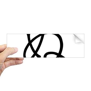 Imagem de DIYthinker Adesivo de para-choque retangular NU japonês Hiragana para janela notebook