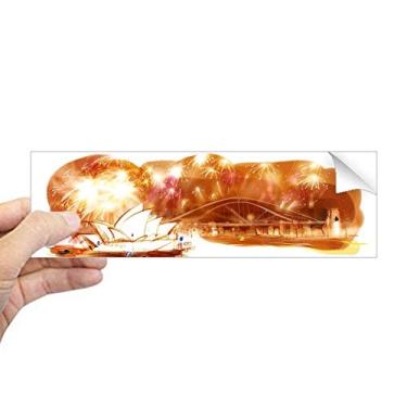 Imagem de DIYthinker Austrália Sydney Adesivo retangular para janela de notebook e casa de ópera e ponte