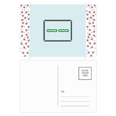 Imagem de Mahjong Bamboo Bar 2 azulejos padrão Natal Natal Flor Celebração Cartão Postal Blessing Mailing Card