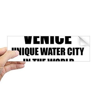 Imagem de DIYthinker Adesivo retangular Venice is Unique Water City para janela de notebook