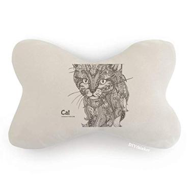 Imagem de DIYthinker Almofada de almofada para decoração de pescoço com pintura humana silenciosa para carro de bebê