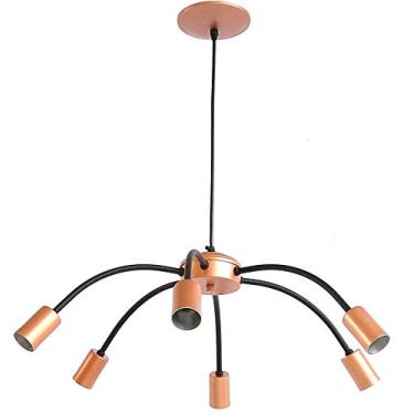 Imagem de Pendente Spider Emalustres Preto/Cobre