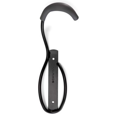 Imagem de Schwinn Suporte de parede com gancho para bicicleta, bicicleta verticalmente, preto