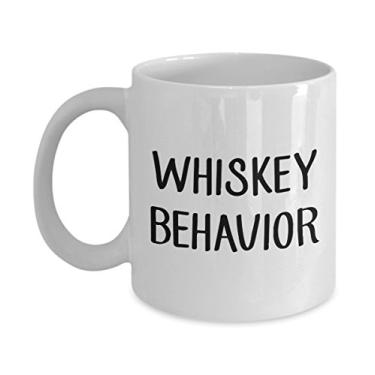 Imagem de Caneca de café com comportamento de uísque – Caneca de café de cacau quente divertido – ideia de presente de aniversário de Natal