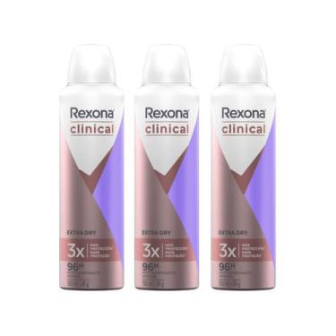 Imagem de Kit Desodorante Rexona Clinical Extra Dry Aerossol - Antitranspirante