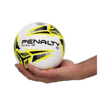 Imagem de Bola de Futsal Infantil Penalty Sub 7/9 RX 50 XXIII - Branco+Amarelo