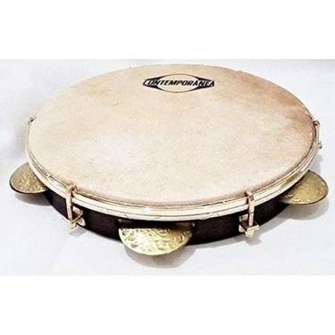 Imagem de Pandeiro Contemporânea 10polegada Couro Leo Rodrigues 27cll Cor:Imbuia