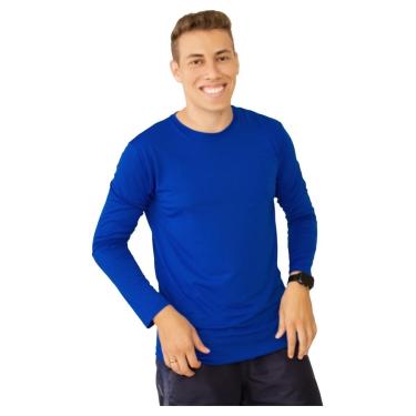 Imagem de Camisa Proteção UV 50+ Masculina Manga Longa Camiseta Solar Térmica Praia Pescaria Ciclismo Corrida-Masculino