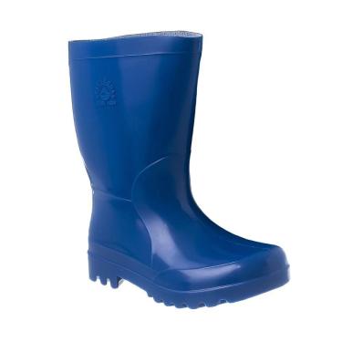 Imagem de Bota Galocha Infantil Juvenil Impermeável PVC Toda Vida Azul