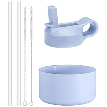 Imagem de The Mass Tampa e bota de canudo para garrafa de água térmica Hydro Flask com boca larga e outras marcas (serve para boca larga 32/1,134 g, neblina)