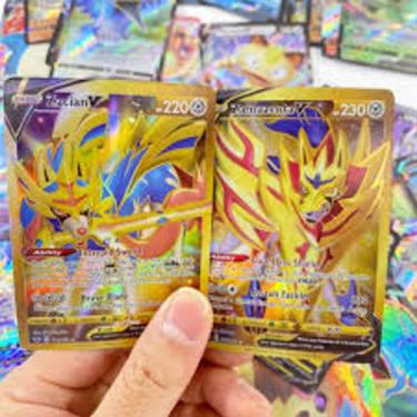 Novidade 20 Cartas Pokemon Douradas Sem Repetição - Takara Tomy