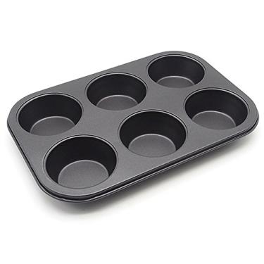 Imagem de Panela para assar muffin Let's Baking - Lovekitchen Store, Preto, 1pc 6-cups pan, 1