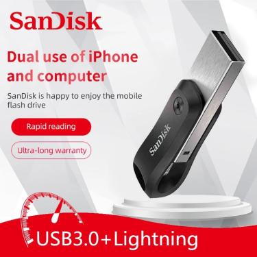 Imagem de SanDisk-iXpand Go USB Flash Drive  Memory Stick  Flash Drive  128GB  256GB  USB3.0  MFI Pen Dirves