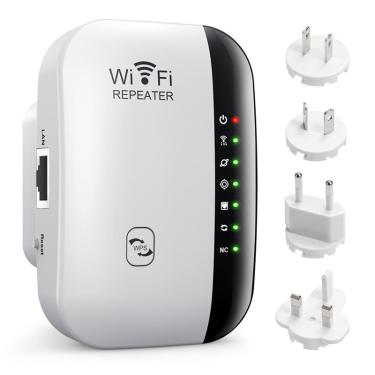 Imagem de Wireless WiFi Repeater  Range Extender Router  Wi-Fi Signal Amplificador  Ultraboost Ponto de