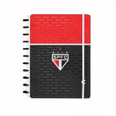 Imagem de Caderno Inteligente Grande São Paulo Tricolor Preto