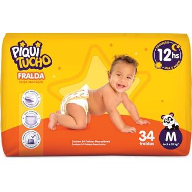 Imagem de Fralda Descartável Infantil Piquitucho Mega M