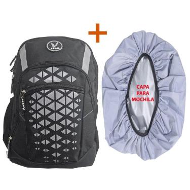 Imagem de Mochila C/ Faixa Reflexiva Notebook 17 Polegada + Capa T305