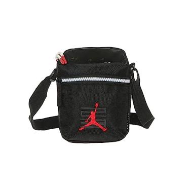 Imagem de Nike Bolsa masculina Jordan Festival 12,7 cm C x 3,2 cm L x 17,8 cm A., Preto, Small, Bolsa