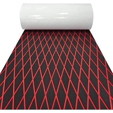 Imagem de LSS laidi Piso de barco, Decking de espuma eva, piso autoadesivo marinho antiderrapante para lancha, pesca, barco, trailer, iate, caiaque, piscina, 294,5 cm/294,5 cm/159 cm/x 94,5 pol