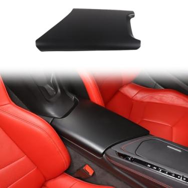 Imagem de Daeiclru Capa de acabamento de painel de caixa de apoio de braço central de carro compatível com Chevrolet Corvette C8 2020-2023, tampa da bandeja de armazenamento de contêiner interior, acabamento de
