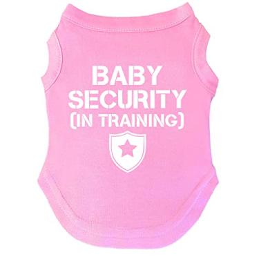 Imagem de Tamanhos de camiseta Baby Security in Training Dog para filhotes, brinquedos e raças grandes (rosa bebê M)
