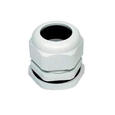Imagem de Conector Prensa Cabo Nylon Aletado Rosca Longa Cinza  M50X1,5 S-877LI - Steck Steck