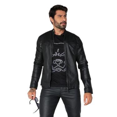 Imagem de Jaqueta Masculina Preta Resinada Pit Bull - 81286 - Pit Bull Jeans