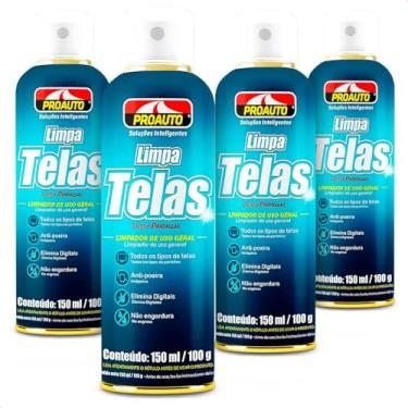 Imagem de KIT 4 Limpa Telas Uso Geral Auto Informática Pro auto 150Ml
